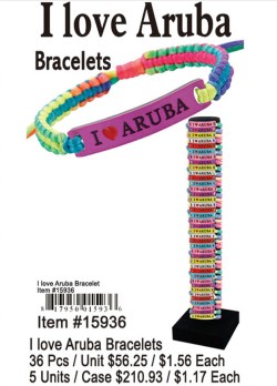 I Love Aruba Bracelets